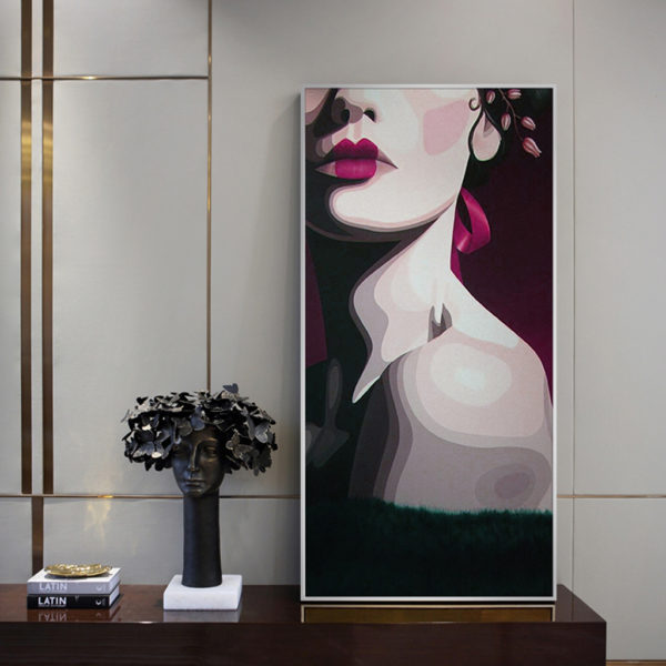 Figures Art - Print Wall Art - Party modern lady - Canvas Prints-Poster ...