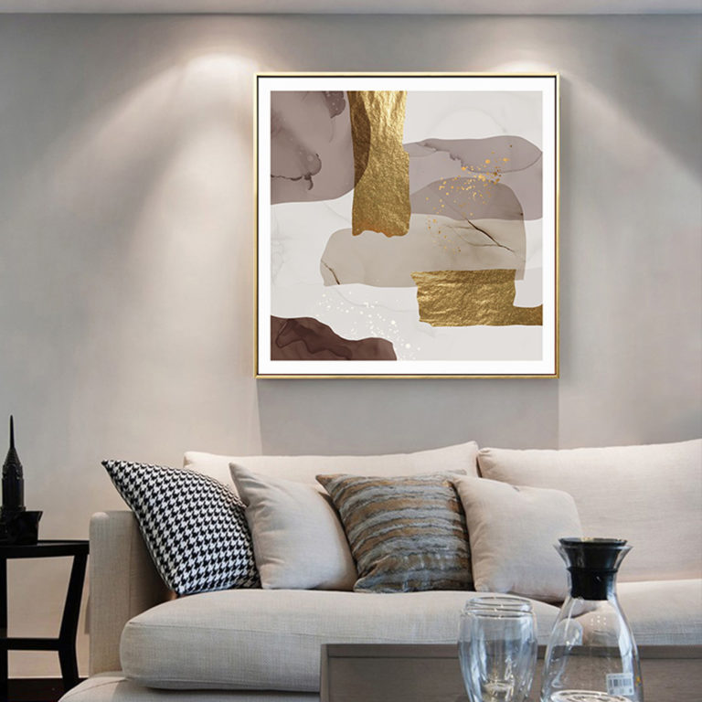 Abstracts Art Prints -MARBLE WITH GOLD (3 sets)- Canvas Prints-Poster ...