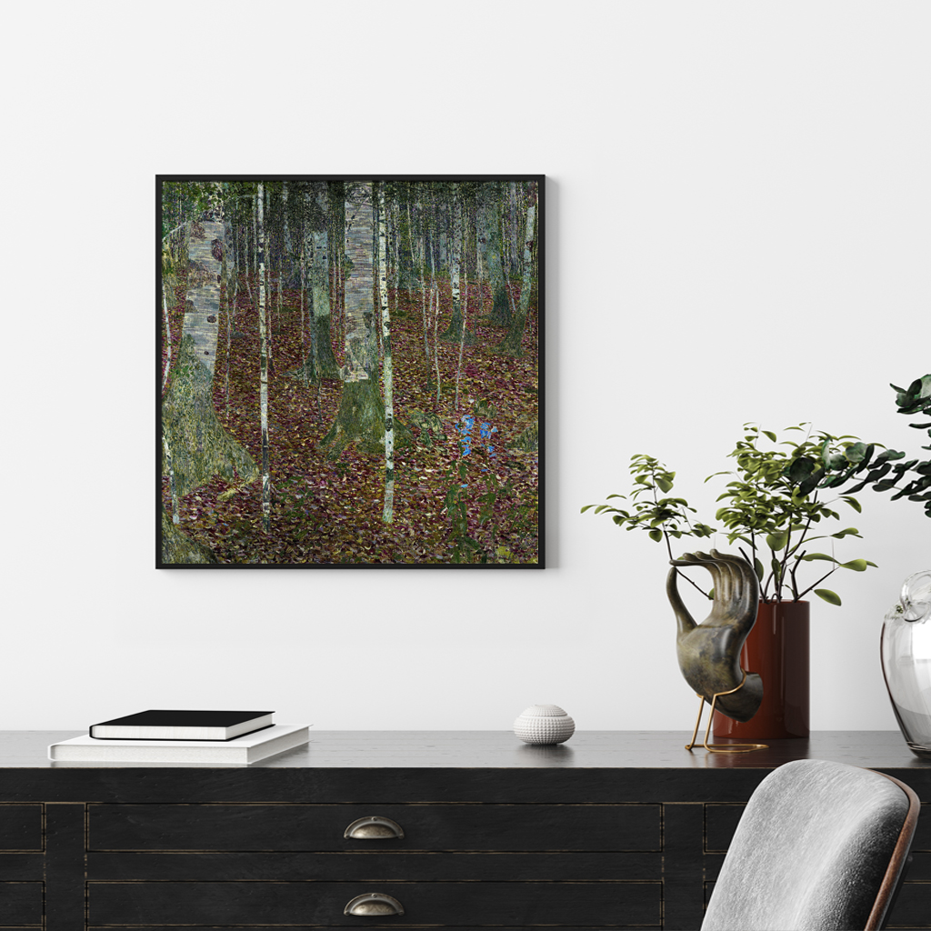Wall Art - Birch forest by Gustav Klimt - Canvas Prints-Poster Prints ...