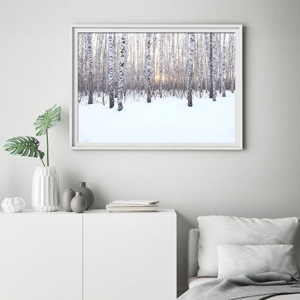 Wall art - Winter birch grove - Canvas Prints - Poster Prints - Art ...