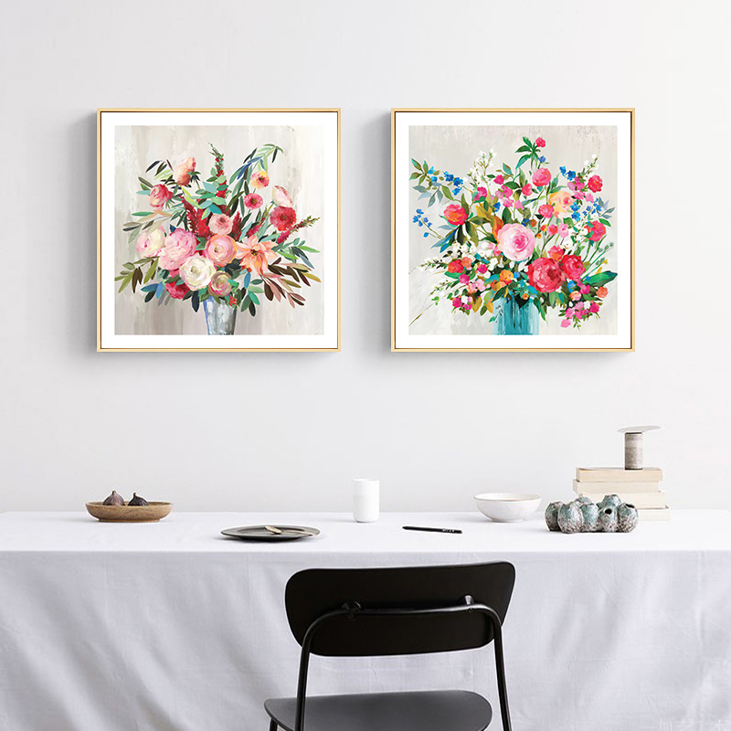 Wall Art - Grenada Flowers (2 sets)- Canvas Prints-Poster Prints - Art ...