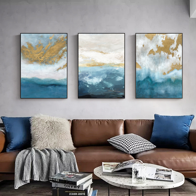 Wall art - Abstract Sky And Sea II- 2 sets- Canvas Prints- Poster ...
