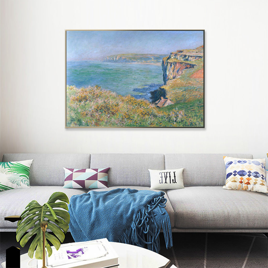 Wall Art - Cliff at Grainval By Monet - Canvas Prints-Poster Prints ...