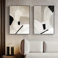 Set of 3 with orders Frame, Modern Abstact Line Wall Sculptures, 16.0 x 12.0 Inches