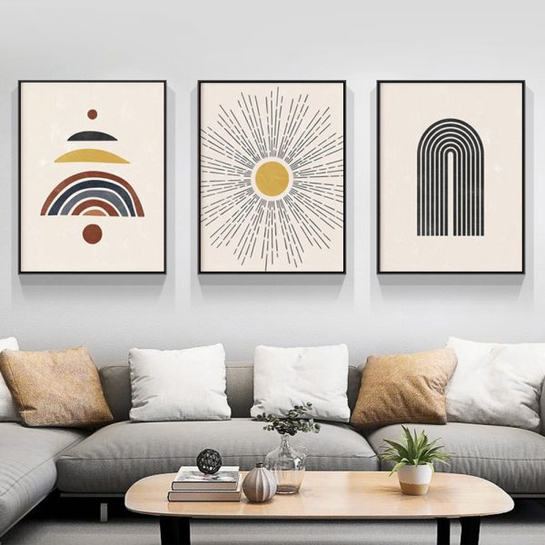 Wall Art - Sun And Rainbow ( 3 sets )- Poster Prints -Canvas Prints ...