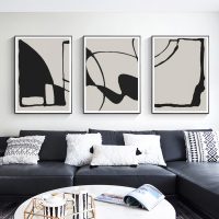Wall Art  - Black Beige 3 Sets - Poster Prints -Canvas Prints - Image 2