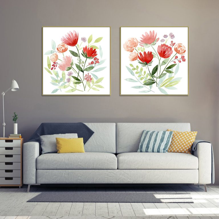 Wall Art - Florals (2 sets)- Canvas Prints-Poster Prints - Art Prints ...