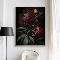 Wall Art - Red Peony Flower - Canvas Prints-Poster Prints - Image 2