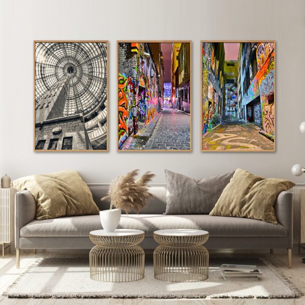 Wall Art - Melbourne Street Art (3 sets) - Canvas Prints-Poster Prints